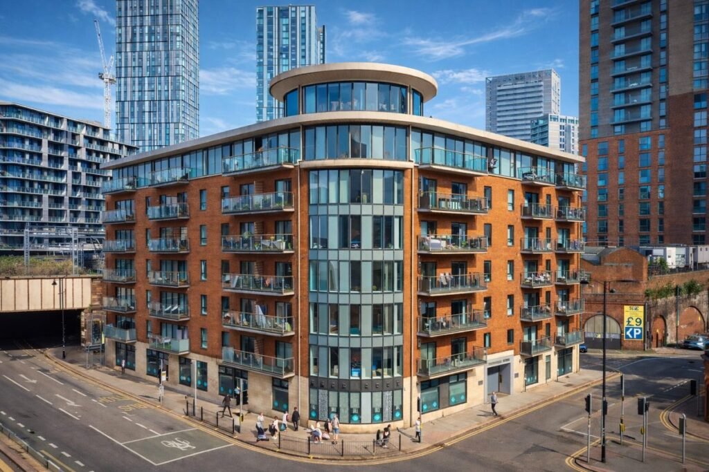 Barnfield House, Manchester - Audit Group office in The Approach, M3 7BX