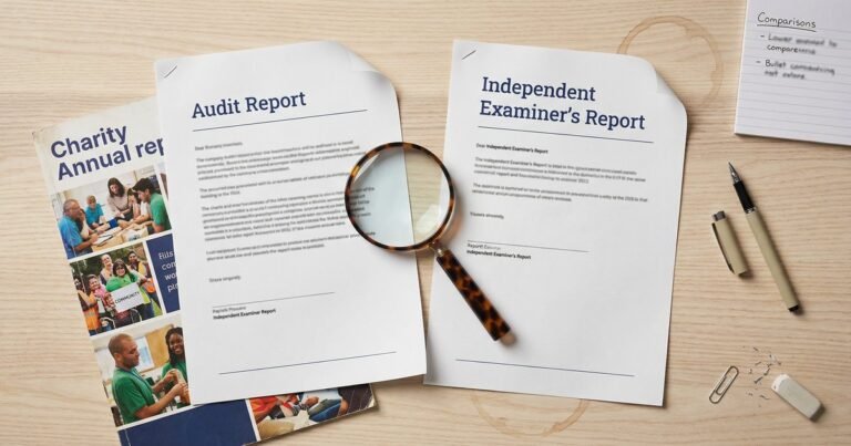 Comparing charity audit and independent examination requirements