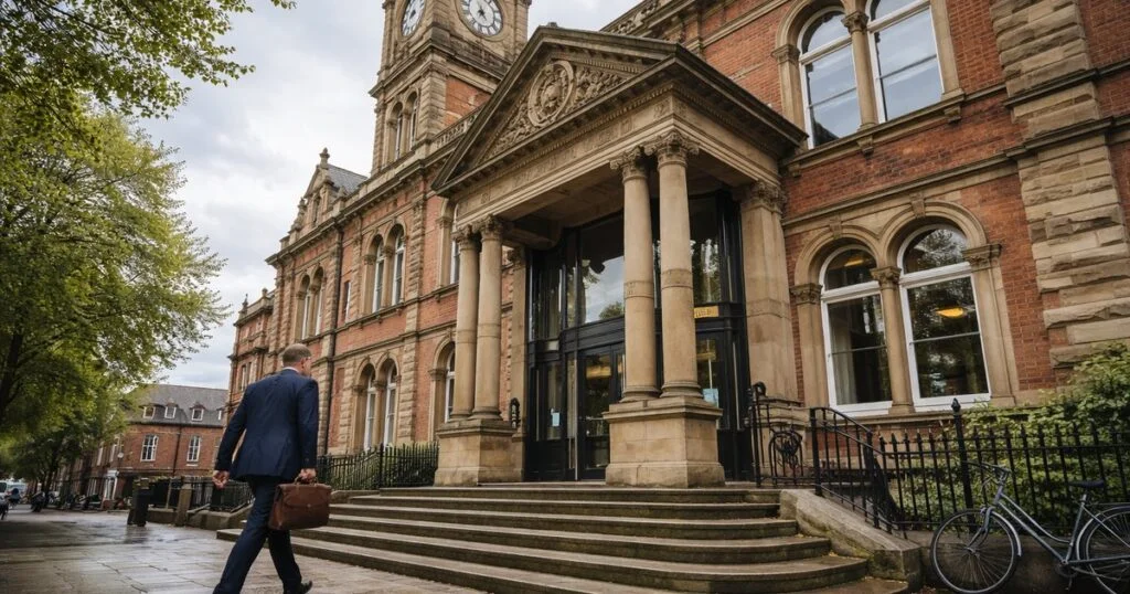 Local government council building representing public sector audit